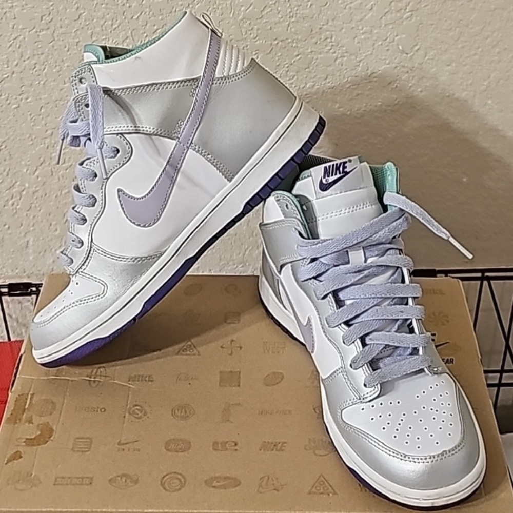 Nike Dunk High Silver Violet